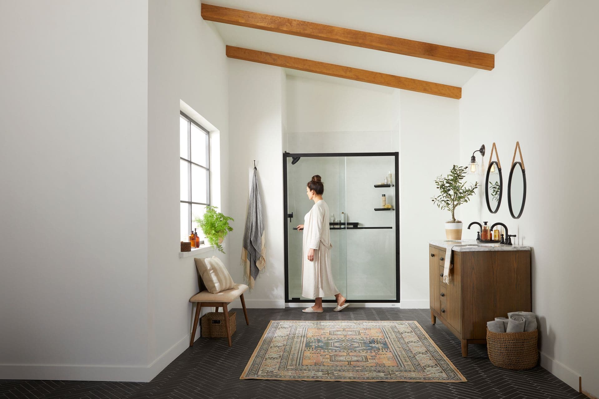 Crystal Frost Shower Black
